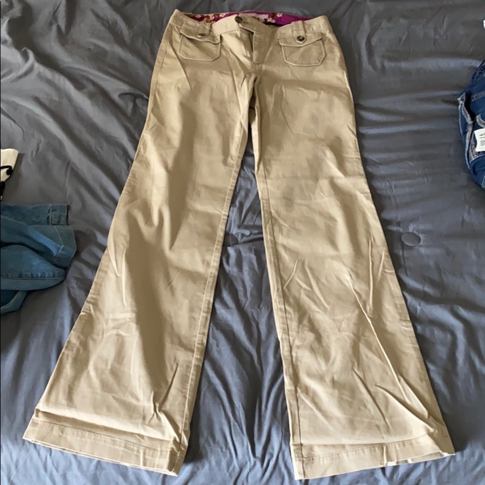 Cream pants